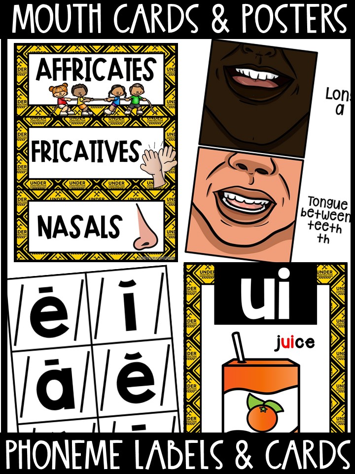 Sound Wall - Phoneme with Mouth Examples (Construction 7 Theme) - Image 3