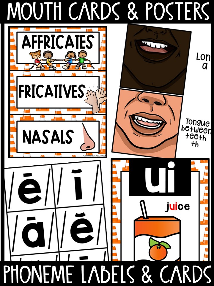 Sound Wall - Phoneme with Mouth Examples (Construction 10 Theme) - Image 3