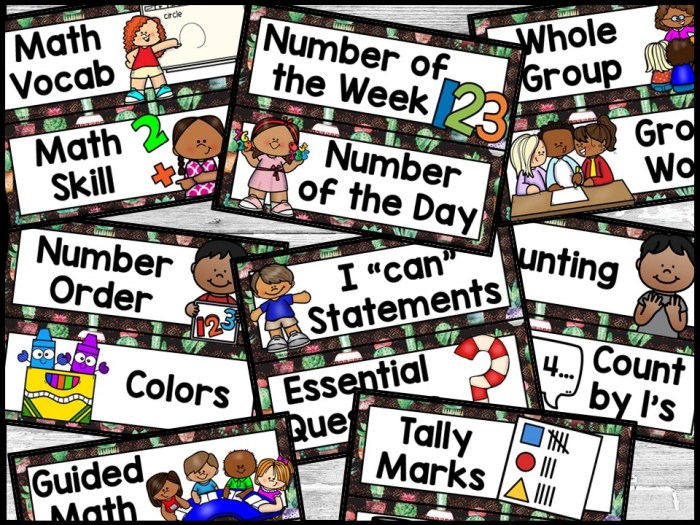 Cactus 1 Math Focus Wall and Banner