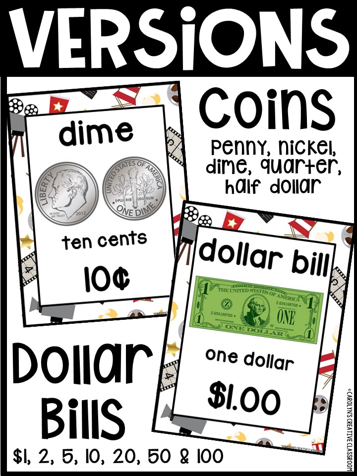 US Money Posters - Coin and Dollar Posters | Hollywood 1 Classroom Decor - Image 3