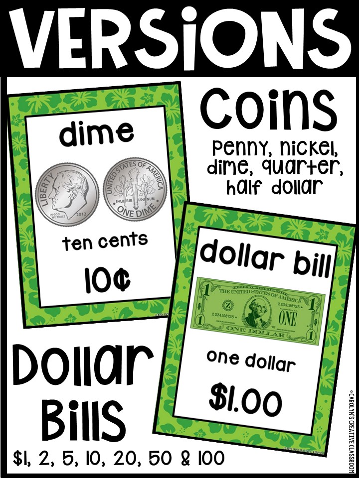 US Money Posters - Coin and Dollar Posters | Hawaiian 1 Classroom Decor - Image 3