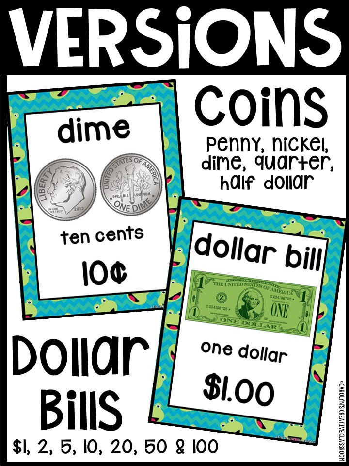 US Money Posters - Coin and Dollar Posters | Frog 3 Classroom Decor - Image 3