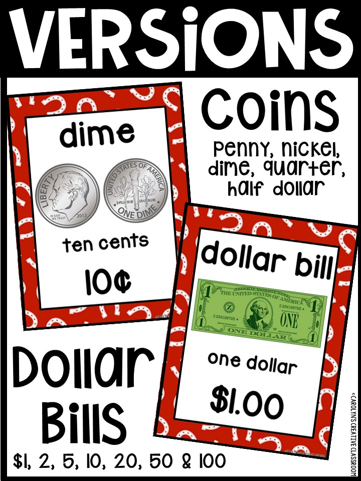 US Money Posters - Coin and Dollar Posters | Cowboy 2 Classroom Decor - Image 3