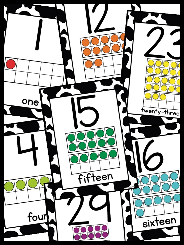 Number Posters | Cowboy 5 Classroom Decor - Image 3