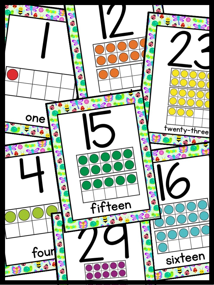 Number Posters | Bugs Classroom Decor - Image 3