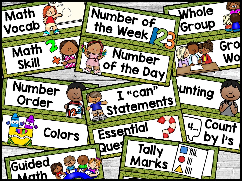 Dinosaur 1 Math Focus Wall and Banner - Image 3