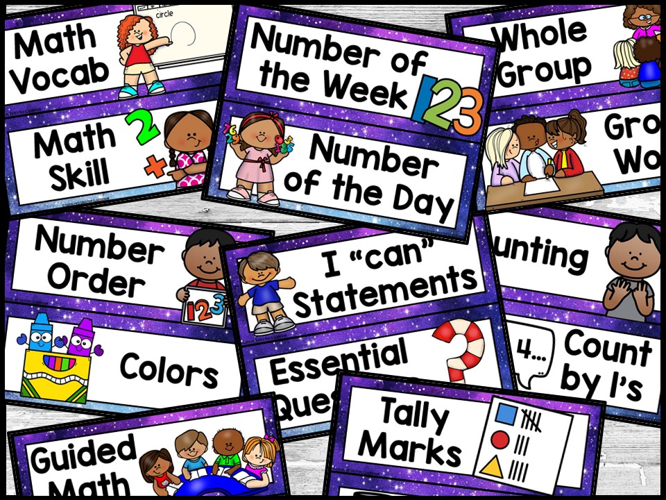 Galaxy Math Focus Wall and Banner - Image 3