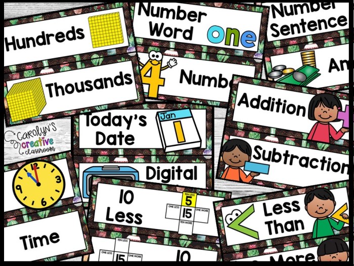 Cactus 1 Math Focus Wall and Banner