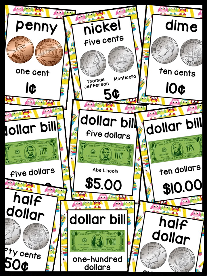 US Money Posters - Coin and Dollar Posters | Owl 1 Classroom Decor - Image 4