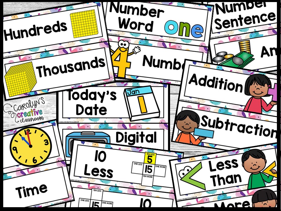 Bird 2 Math Focus Wall and Banner - Image 4