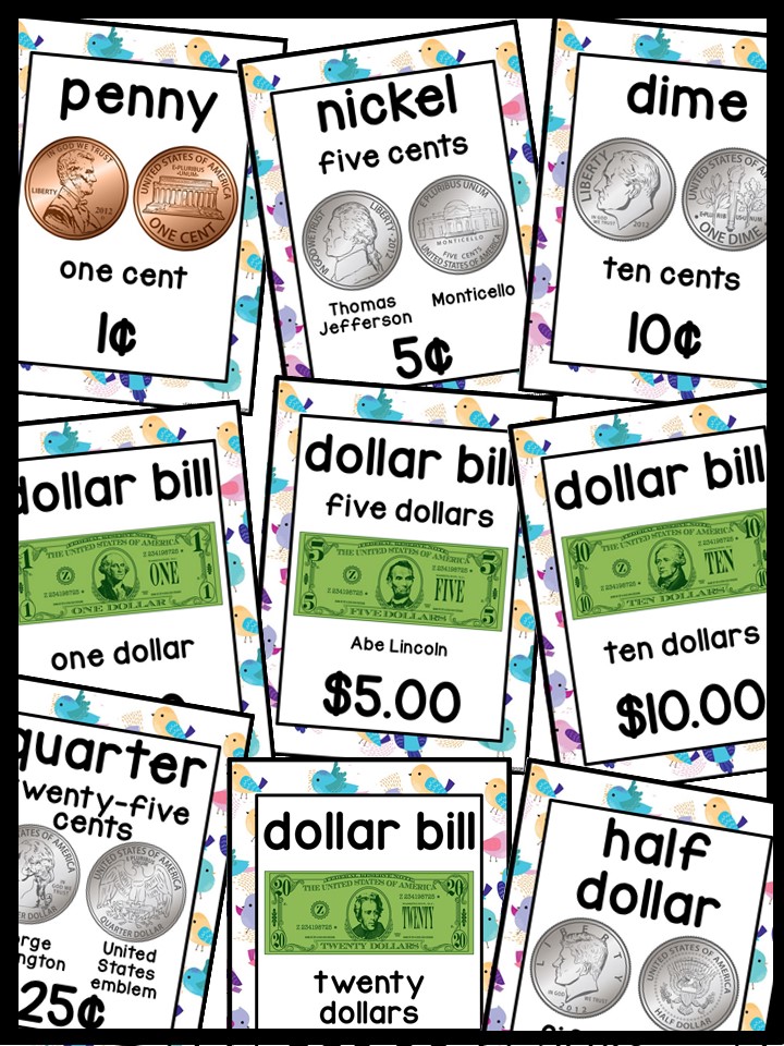 US Money Posters - Coin and Dollar Posters | Bird 2 Classroom Decor - Image 4