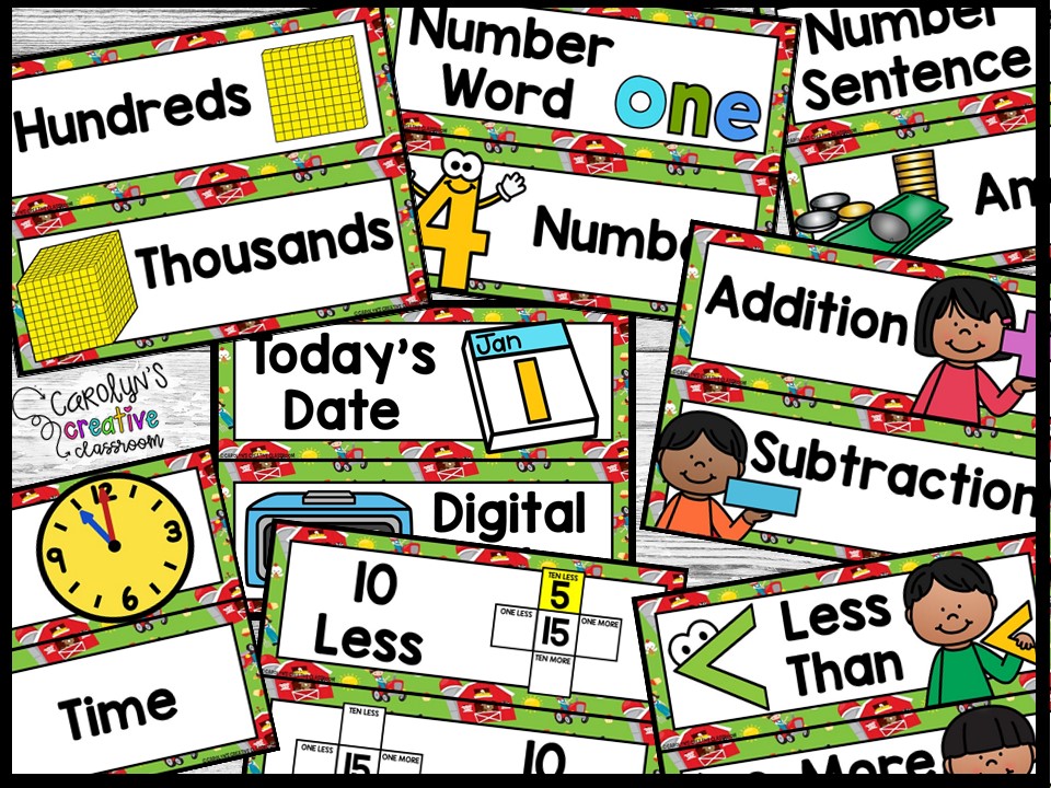 Farm Math Focus Wall and Banner - Image 4