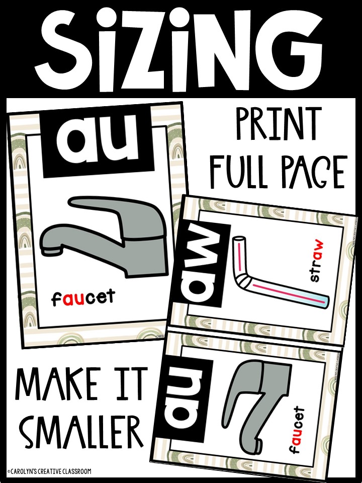 Sound Wall - Phoneme with Mouth Examples (Boho Rainbow 2 Theme) - Image 4