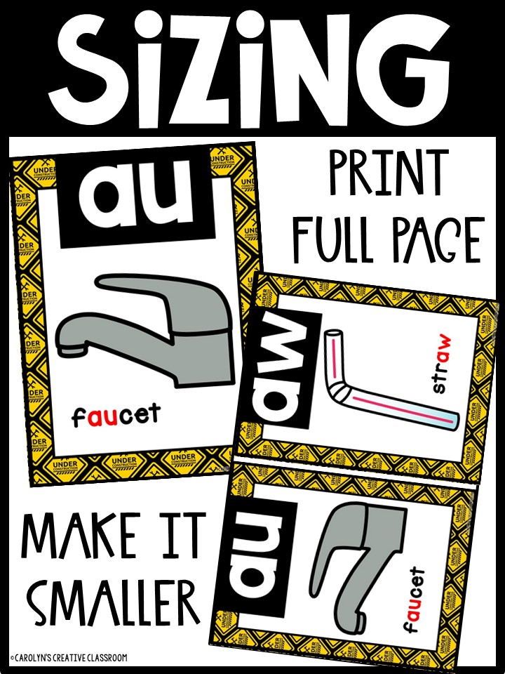 Sound Wall - Phoneme with Mouth Examples (Construction 7 Theme) - Image 4