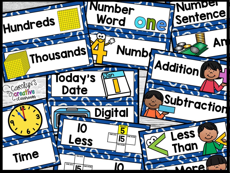 Cowboy 1 Math Focus Wall and Banner - Image 4