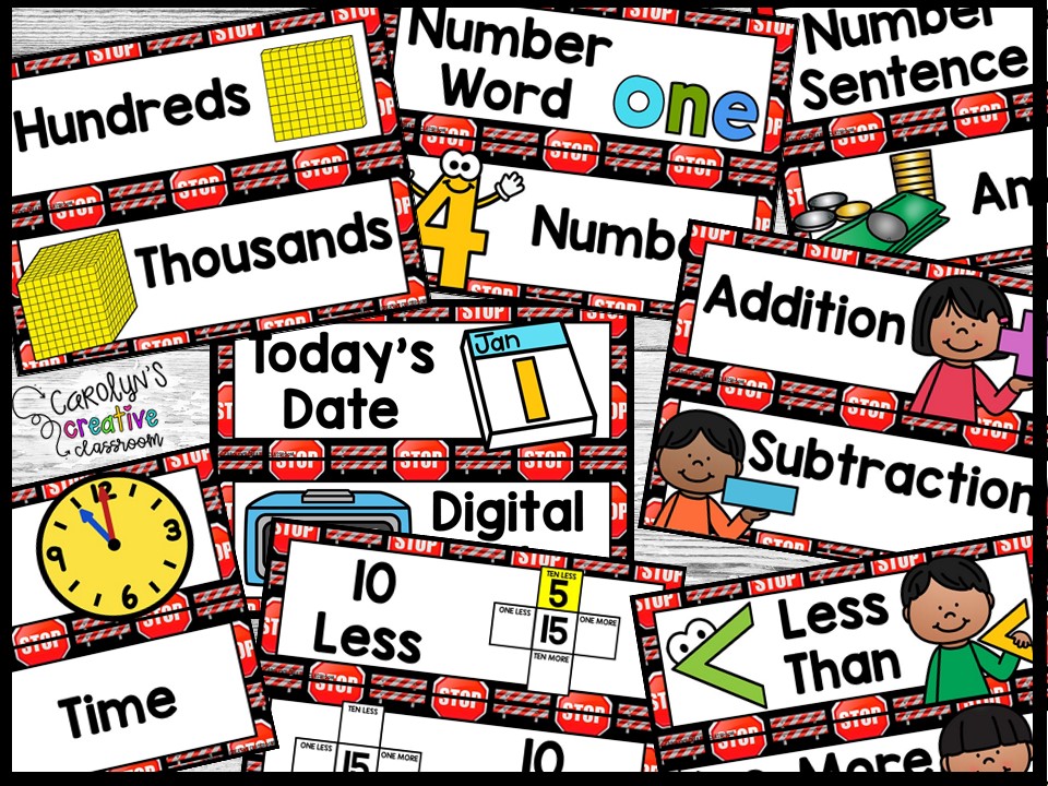 Construction 9 Math Focus Wall and Banner - Image 4