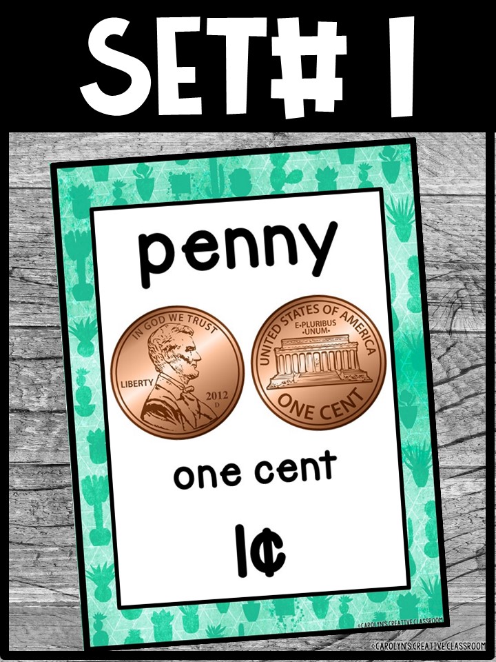 US Money Posters - Coin and Dollar Posters | Cactus 3 Classroom Decor - Image 5