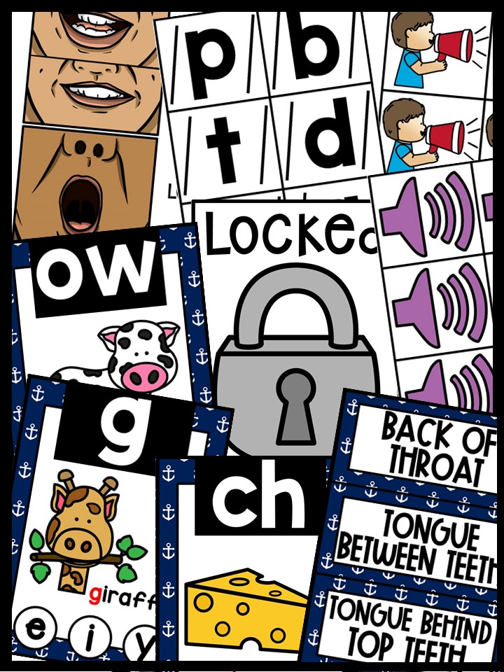 Sound Wall - Phoneme with Mouth Examples (Nautical 3 Theme) - Image 5