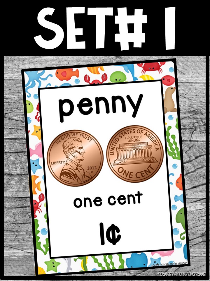 US Money Posters - Coin and Dollar Posters | Ocean 3 Classroom Decor - Image 5