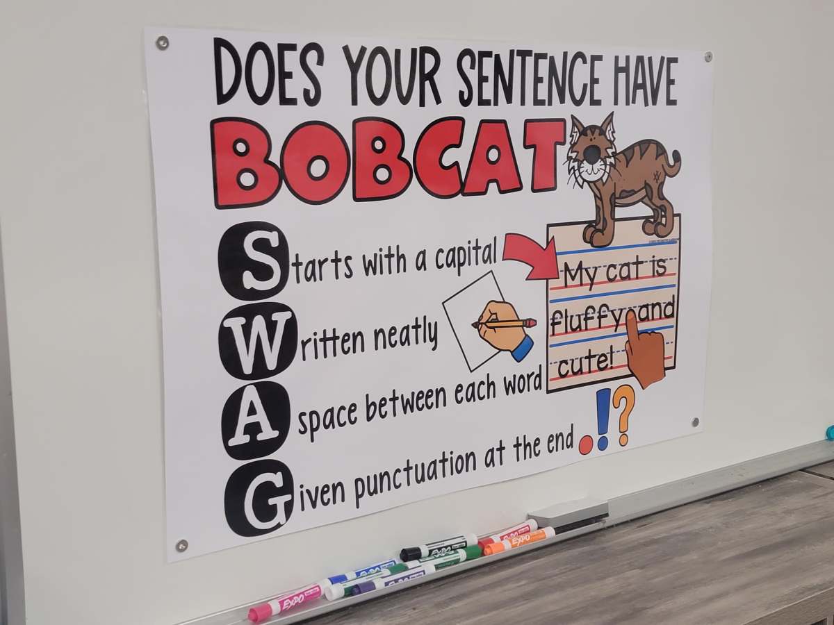 Does your Sentence have Bobcat Swag? Anchor Chart [Hard Good]