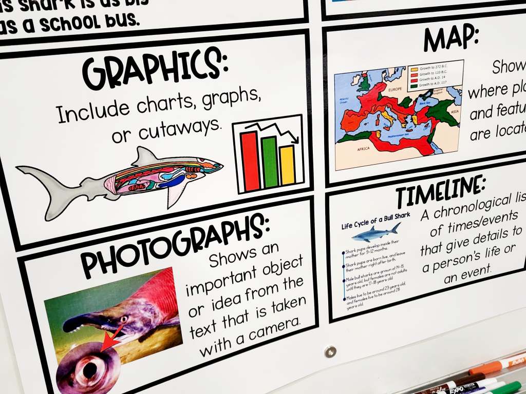 Nonfiction Text Features Anchor Chart [Hard Good] – Option 3