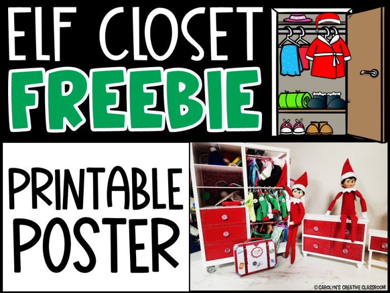 Magic Elf Gloves Printable Poster and Labels FREEBIE – Elf Day 11