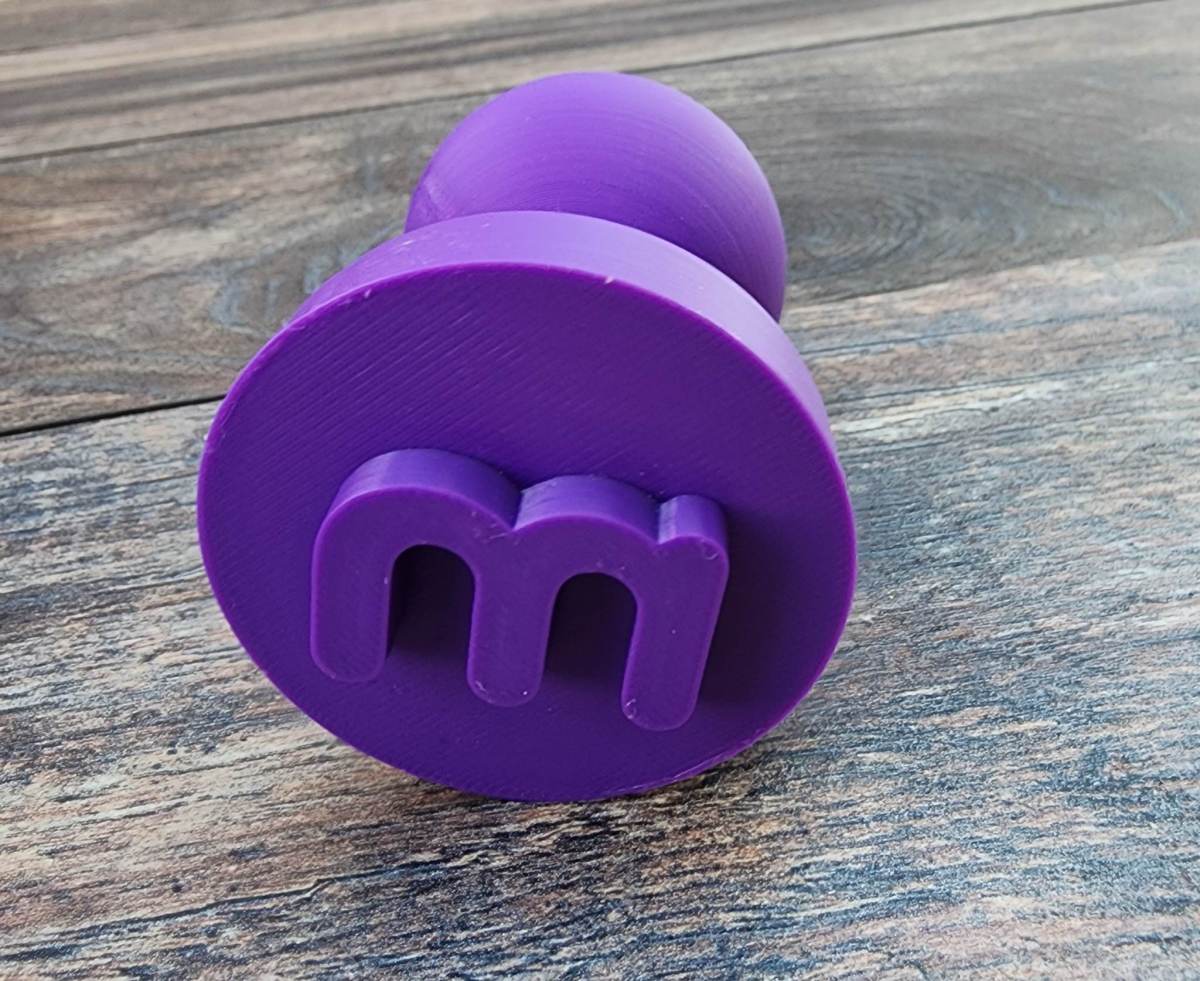 Alphabet Dough Stampers [Hard Good] LOWERCASE LETTERS (Purple/Yellow)