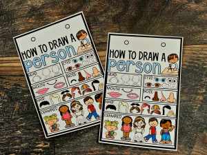 Desktop Anchor Chart: How to Draw a Person [*SOLD INDIVIDUALLY]