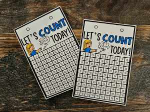 Desktop Anchor Chart: Let's Count Today [*SOLD INDIVIDUALLY]