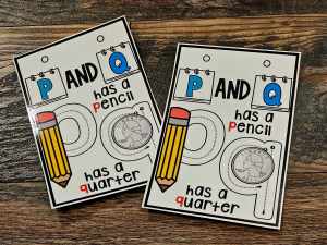 Desktop Anchor Chart: Reversals P and Q - Pencil/Quarter [*SOLD INDIVIDUALLY]