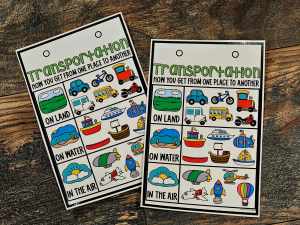 Desktop Anchor Chart: Transportation [*SOLD INDIVIDUALLY]