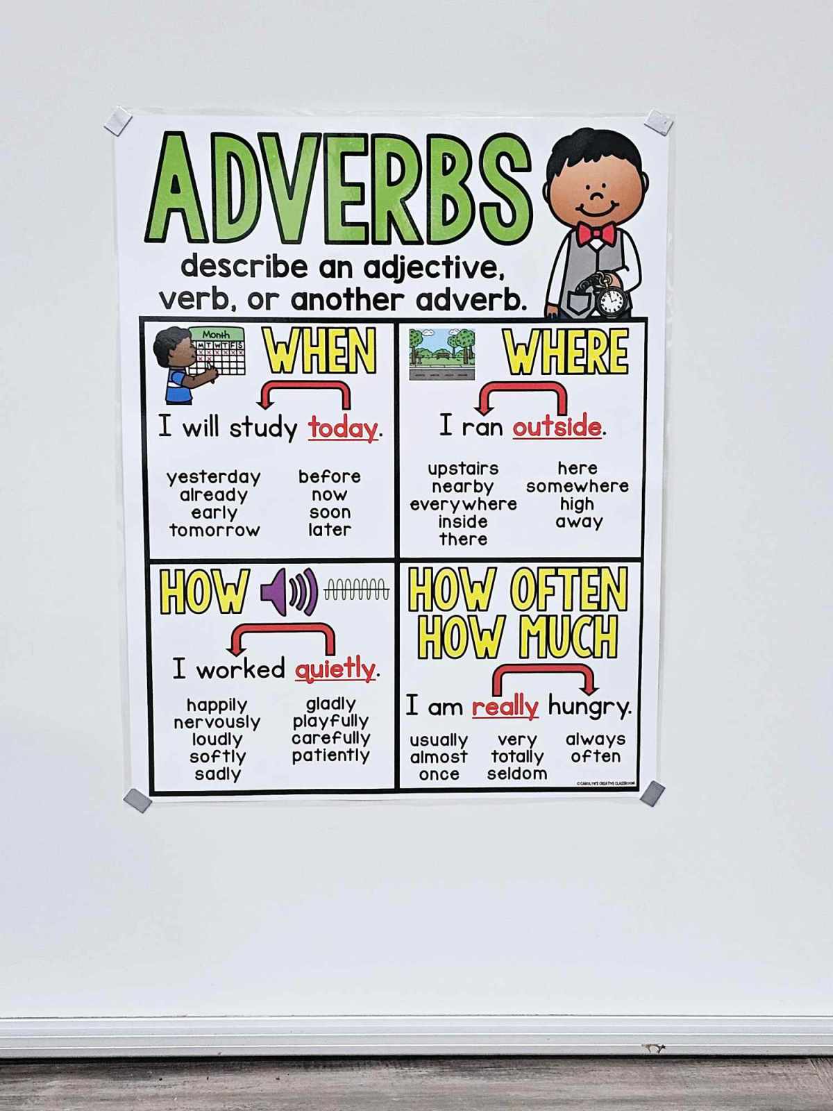 Adverbs Anchor Chart [Hard Good] – Option 1
