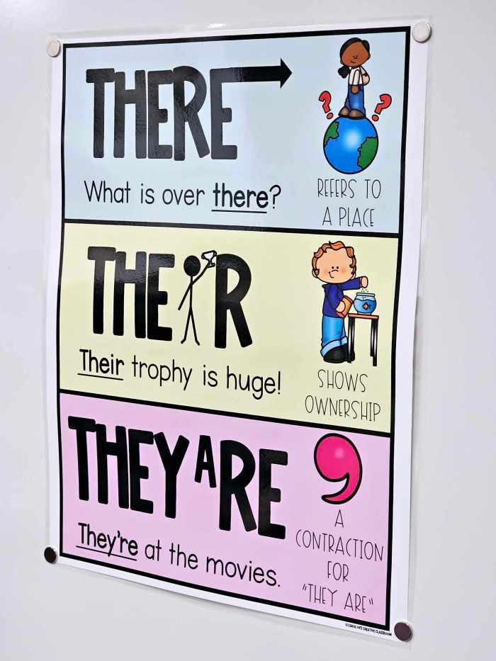 There, Their, and They’re Anchor Chart [Hard Good] Option 2
