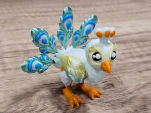 Carolyn's Classroom Critters: Peacock - Baby Blue
