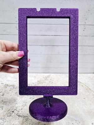 GLITTER Desktop Anchor Chart Stand Only [MAGNETIC] - Purple Glitter