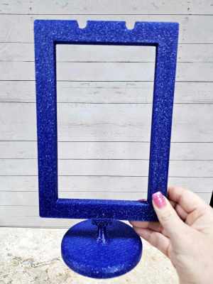 GLITTER Desktop Anchor Chart Stand Only [MAGNETIC] - Blue Glitter