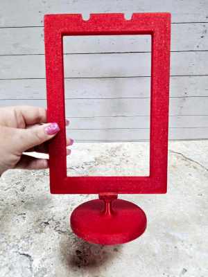 GLITTER Desktop Anchor Chart Stand Only [MAGNETIC] - Red Glitter