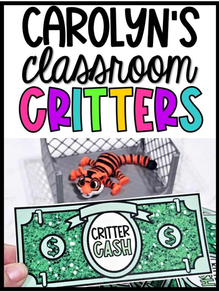 Carolyn's Classroom Critters TM - Critter Cash (DIGITAL FILE)