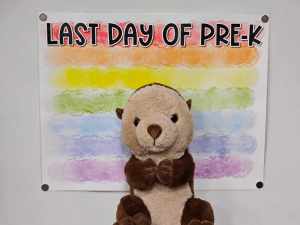 Last Day of School Backdrop Poster: Rainbow - Option #1