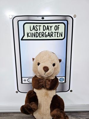 Last Day of School Backdrop Poster: Phone/Text Message - Option #1