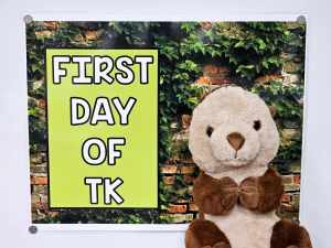 First Day of School Backdrop Poster: Bricks - Option #1