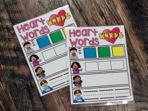 MINI Anchor Charts: Heart Words #1