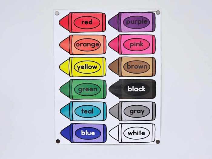 Colors Anchor Chart [Hard Good] – Option #2