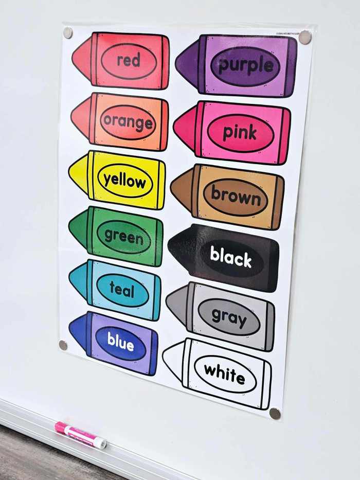 Colors Anchor Chart [Hard Good] – Option #2