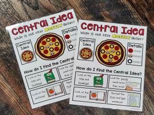 MINI Anchor Charts: Central Idea