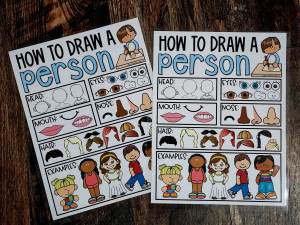 MINI Anchor Charts: How to Draw a Person