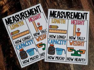 MINI Anchor Charts: Measurement #1
