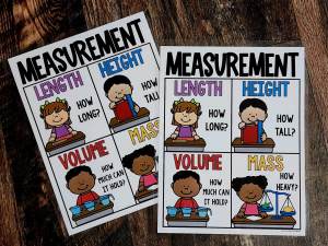 MINI Anchor Charts: Measurement #4
