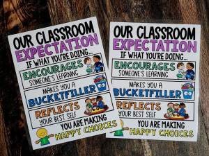 MINI Anchor Charts: Our Class Expectation #2