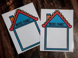 MINI Anchor Charts: Word Family House